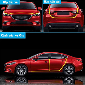 Ron Viền Bảo Vệ Cánh Cửa Xe Hơi Nẹp U Gioăng Oto Ôtô Chống Va Đập Ồn Cách Âm Đàn Hồi Lõi Thép Cao Su