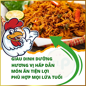 KHÔ GÀ LÁ CHANH TÂN LỘC PHÁT COMBO 1KG  - MỖI HŨ 500G