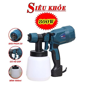 Máy phun sơn Boshun BS-SG800W công suất lớn 800W - Hàng Chuẩn Không Chổi Than Siêu Khỏe