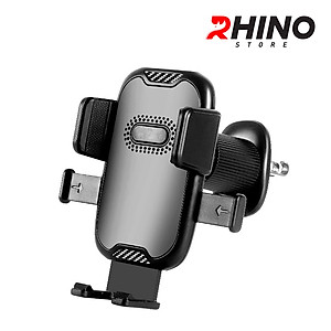 Kệ kẹp điện thoại trên ô tô Rhino KP702, giá đỡ gắn điện thoại trên điều hòa xe tiện lợi - Hàng chính hãng