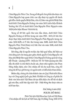 VIỆT - NHẬT THÔNG THƯ (Các Bức Quốc Thư Bang Giao Giữa Chính Quyền Đàng Trong Với Nhật Bản Thế Kỷ XVI-XVII)