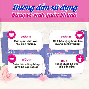 Băng Vệ Sinh Quần Peppy Shana Ngày Đêm Siêu Thấm, Freesize, Chống Tràn Tối Đa