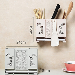 Kệ Cắm Dao Trúc Xinh : Kệ Đũa Muỗng Dán Tường , Để Bàn - Chính Hãng 