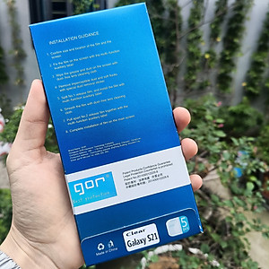 Miếng dán màn hình Gor Cho Samsung S21/ S21 Plus cảm ứng nhạy, chống trầy xước, hạn chế vân tay - Hãng Gor (5 miếng) - Hàng nhập khẩu.