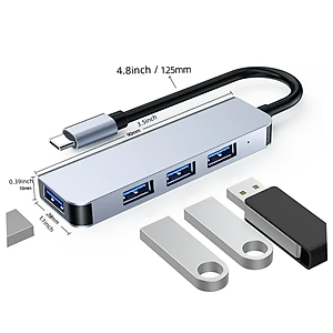 Hub Chuyển Đổi Type C Chính Hãng 4 in 1/5 in 1/ 6 in 1/ 7 in 1 và 8 in 1 | Vỏ Nhôm Cao Cấp | Truyền Tải Nhanh Chóng | Đa Dạng Kết Nối - Hàng Nhập Khẩu
