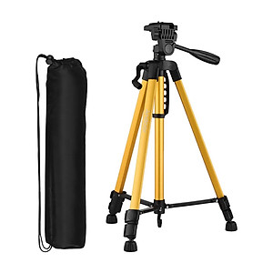 Chân giá đỡ máy chụp ảnh/ quay phim Tripod 3366 + Giá đỡ điện thoại - Hàng chính hãng