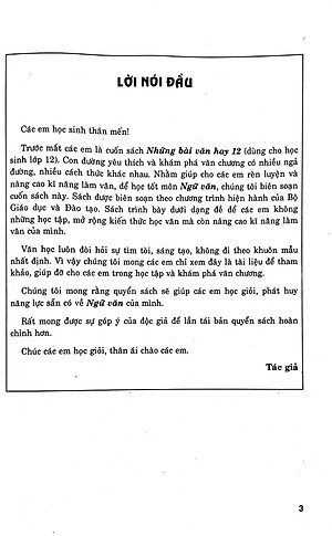 Những Bài Làm Văn Hay 12