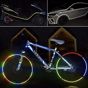 Cuộn Đề Can (Decal) Phản Quang Dán Trang Trí Viền Thân Xe Đạp, Xe Máy, Ô tô An Toàn Ban Đêm Nổi Bật (8 mét) Mai Lee