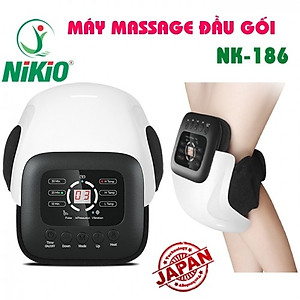 Máy Massage Đầu Gối Nikio NK-186 - Công Nghệ Rung, Túi Khí Xoa Bóp Nhẹ Nhàng Giúp Khớp Gối Thư Giãn, Giảm Đau Nhức - Kết Hợp Miếng Dán Xung Điện Matxa Giãn Cơ, Giảm Đau Nhức Toàn Thân - Dòng Pin Sạc