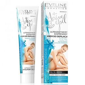[Deal 99k] Kem tẩy lông chiết xuất khoáng chất biển dành cho mọi loại da EVELINE ACTIVE EPIL 125ml