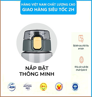 Bình nước thể thao - Bình nước chịu nhiệt 700ml Hokori Việt Nhật. Không mùi ,kháng khuẩn, không chứa BPA an toàn tuyệt đối cho sức khỏe tặng kèm hình dán sticker- Hàng chính hãng