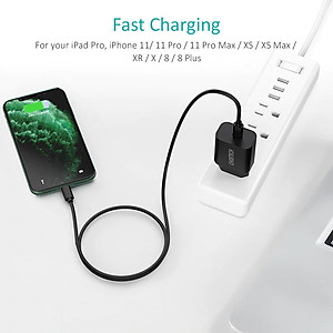 Cóc củ sạc nhanh 18W chuẩn PD 3.0 Type-C hiệu CHOETECH Q5004 cho điện thoại / máy tính bảng / Macbook iPhone Samsung Huawei Xiaomi Oppo Nokia Trang bị chip sạc thông minh - Hàng chính hãng