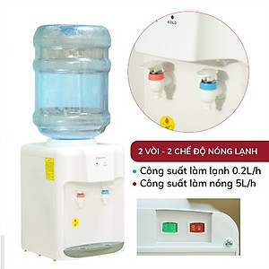 Cây nước nóng lạnh để bàn mini FUJIHOME, máy nước uống nóng lạnh mini tiết kiệm điện - Hàng chính hãng
