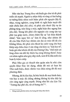 Sách Cái Cười Của Thánh Nhân (Ts Thu Giang)(Tái Bản)