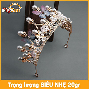Vương miện công chúa cài tóc cho bé gái dịp sinh nhật pha lê Hoàng gia – MySun
