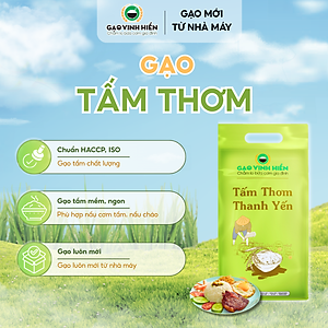 Gạo Tấm Thơm Thanh Yến Vinh Hiển Túi 2KG - Mềm ngon, ngọt cơm, ngọt cháo