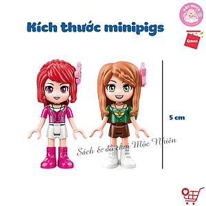 Đồ chơi lắp ráp, xếp hình Qman 2029 - Xe Kem (388 Mảnh Ghép) dành cho bé gái từ 6 tuổi