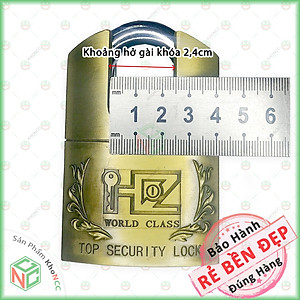 (Chống Cắt) Ổ Khóa Ngăn Ngừa Trộm 60mm KhoNCC-Padlock Hàng Chính Hãng Cho Gia Đình - Kho Xưởng Cực Kỳ An Toàn - KPD-Padlock-6PCC (Bạc, Đồng)