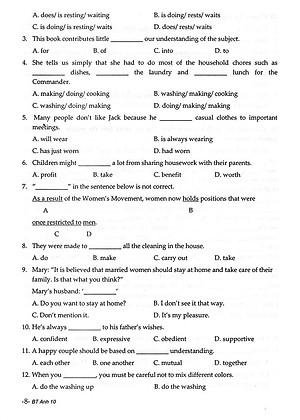 Sách Bài Tập Bổ Trợ Và Phát Triển Kĩ Năng Tiếng Anh Lớp 10