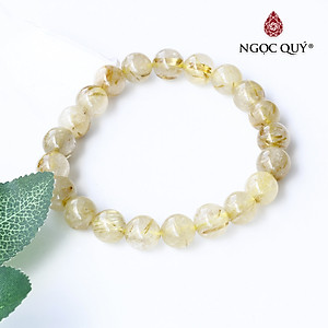 Vòng tay đá thạch anh tóc vàng mệnh thủy, kim - Ngọc Quý Gemstones