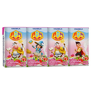Thùng 48 Hộp Sữa dinh dưỡng Hương Dâu Vinamilk ADM (110ml)