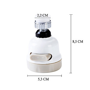 Đầu Vòi Rửa Bát Tăng Áp, Vòi Rửa Bát Xoay 360 Độ, 3 Chế Độ Phun