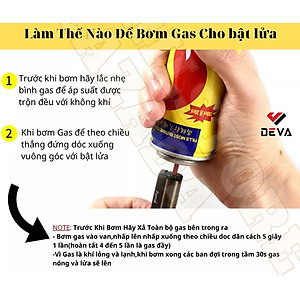 Bình Bơm ga cho bật-lửa-hộp-quẹt kèm 5 đầu bơm các loại bật-lửa-gas - Blue Hàn Quốc 150 gram