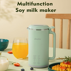 Máy làm sữa hạt mini đa năng Elecplus EP-S500A 6 Chức năng: Nấu sữa hạt, Xay sinh tố, Nấu cháo, Pha trà, Đun nước sôi, Vệ sinh máy - HÀNG NHẬP KHẨU