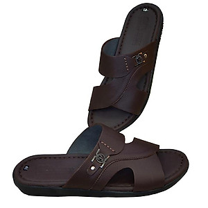 Dép Nam Quai Ngang HA NAM Da Bò Thật Cao Cấp DN2074