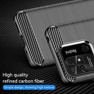 Ốp lưng chống sốc vân kim loại cho Xiaomi Redmi 10C hiệu Likgus (bảo vệ toàn diện, chống va đập) - hàng nhập khẩu