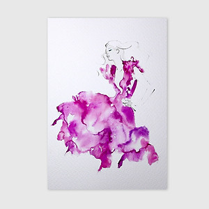 Giấy vẽ màu nước A5 giấy cao cấp có vân đẹp màu trắng sang, dòng giấy chuyên dụng chất giấy dày định lượng 260gsm nhập từ Ý 15 tờ TI599 Green Art- Hàng chính hãng