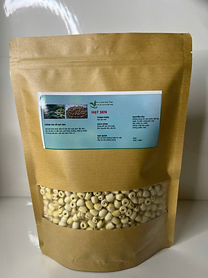 Hạt sen sấy khô - Sản phẫm hữu cơ - Gói 500gr