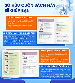 Ngữ Pháp Tiếng Hàn Thông Dụng Trung Cấp (Tặng Bookmark PL)