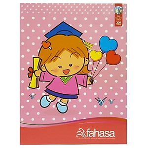 Lốc 5 Tập Học Sinh 4 Ô Ly 200 Trang ĐL 70g/m2 - FAHASA (Mẫu Màu Giao Ngẫu Nhiên)