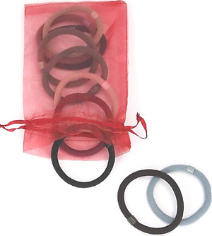 Set 10 dây cột tóc trơn đơn giản nhiều màu ngẫu nhiên COT96