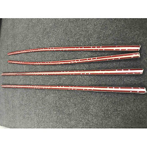 Bộ 4 miếng nẹp viền chân kính MAZDA 3 2020 -2021 inox cao cấp