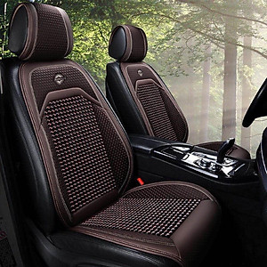 Lót Ghế Hạt Gỗ Ô Tô Loại Cao Cấp, Bọc Ghế Ô Tô Chống Nóng, Massage Lưng, Hạt Gỗ Tự Nhiên, Da Sang Trọng