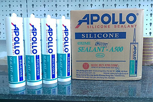  Keo silicon Apollo A500 chống thấm tốt, bền bỉ (keo trong - keo trắng đục) 300ml