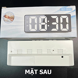 Đồng Hồ Led, Đồng Hồ Để Bàn RGB, Có Báo Thức, Hiển Thị Thời Gian, Nhiệt Độ, Có Cảm Biến Ánh Sáng Tự Động, Decor Phòng Ngủ Chill