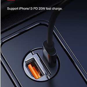 Tẩu sạc mini xe hơi Rockspace H15 cổng kép A+C PD 30W nhỏ gọn sạc không nóng máy hàng chính hãng