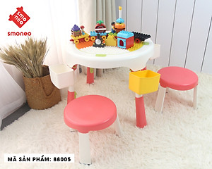 Bộ bàn ghế lắp ghép đồ chơi đa năng smoneo 1119-SM-001-88005