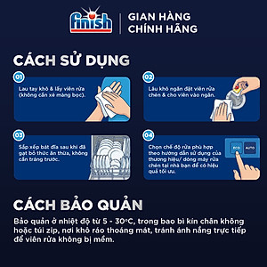 Combo 2 Gói Viên Rửa Chén Bát Finish Powerball Quantum 21 viên