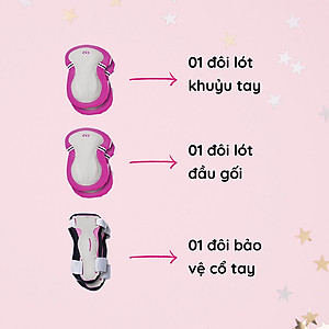 Bộ Bảo Hộ Globber Junior Xs - Hồng