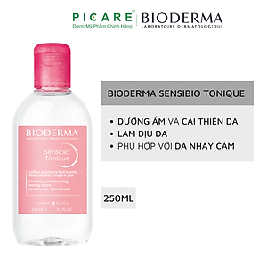 Nước hoa hồng dưỡng ẩm dành cho da nhạy cảm BIODERMA Sensibio Tonique 250ml