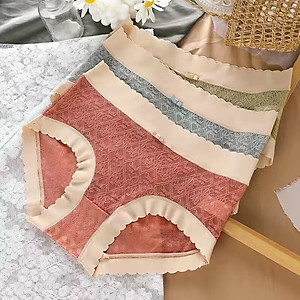 |Mã QL08| Combo 5 Quần Lót Ren Nữ - Quần Chip Nữ Cạp Và Viền Su Mát Lạnh Co Giãn Thoải Mái - Mẫu Mới  - Quần Lót Nữ Cao Cấp