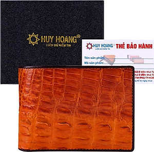Ví Nam Da Cá Sấu Huy Hoàng HT2221 (12.5 x 10 cm) - Vàng