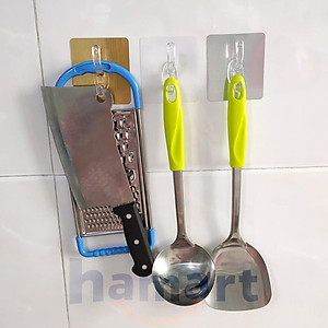 Móc Dán Tường Treo Quần Áo Hamart Móc Dán Tường Treo Đồ Đa Năng Acrylic Polyme Dày Siêu Chắc