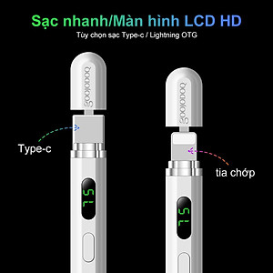 [HÀNG CHÍNH HÃNG GOOJODOQ] CD3276 - Bút cảm ứng Digital Power Display Anti-mistouch Stylus dành cho "phiên bản iPad 2018 trở lên  iPad 10/9/8/7/6 iPad Air 3/4/5 iPad Mini 5/6 iPad Pro 11/12,9 inch (Vui lòng cập nhật hệ thống lên phiên bản 12.2 trở lên)"