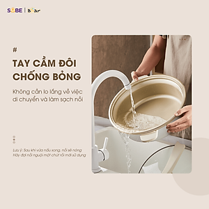 Nồi lẩu Bear SB-NL05F 5L (1500W) - Hàng chính hãng