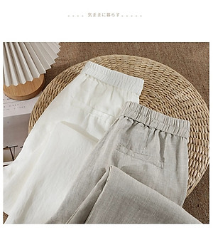 Quần ống rộng nữ, chất liệu Đũi Xước, mềm mịn, dày dặn, mặc mát, quần kiểu nữ form rộng rãi, thoải mái Nesa Shop QT10